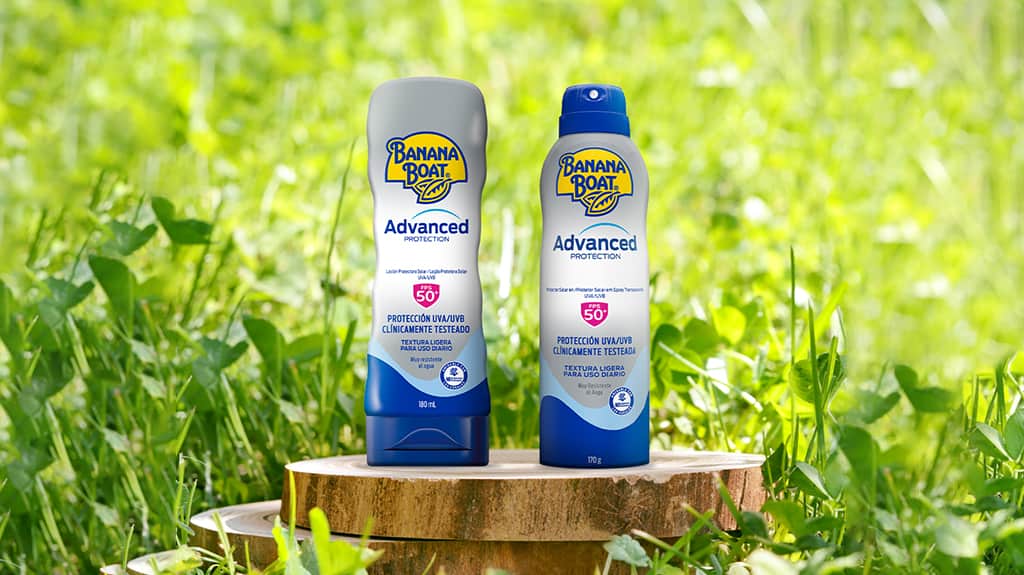 descubre las diferencias de los protectores de la franquicia Advanced Protection Banana Boat