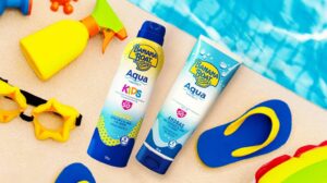 Productos banana Boat en su franquicia Aqua