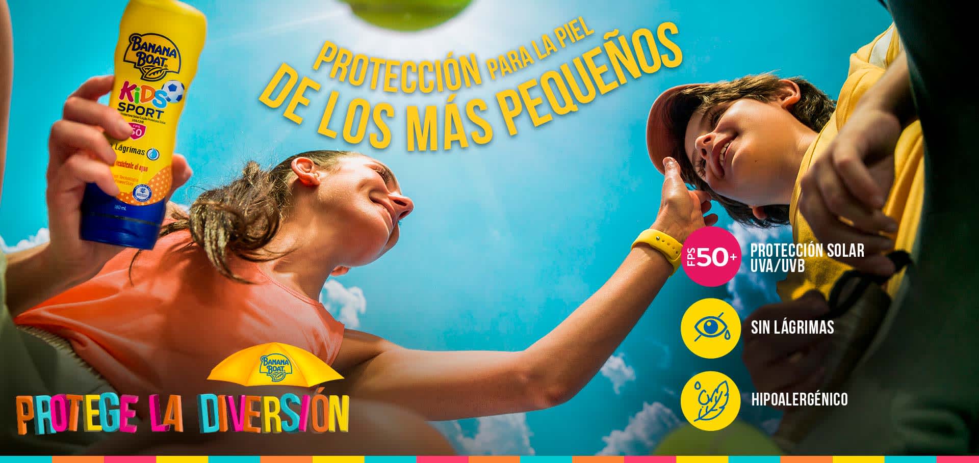 Conoce los producto s de banana Boat con su campaña Kids