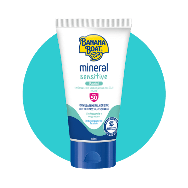 Protector solar para la cara, cuida tu piel con Banana Boat.