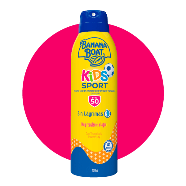 En Banana Boat contamos con protector solar para niños hechos para proteger la piel de los más pequeños sin químicos.